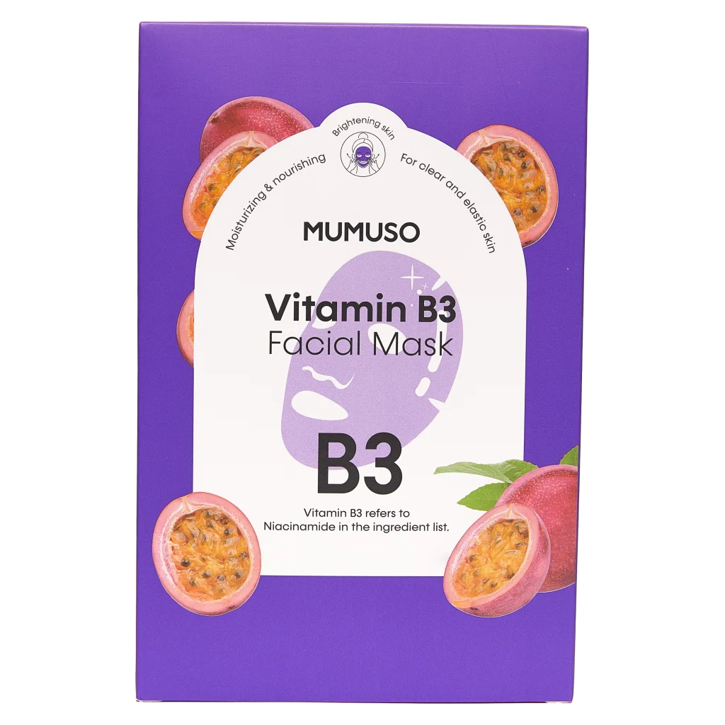 Gesichtsmaske mit Vitamin B3 und Pflanzenextrakten, 185,4 g (Lila)
