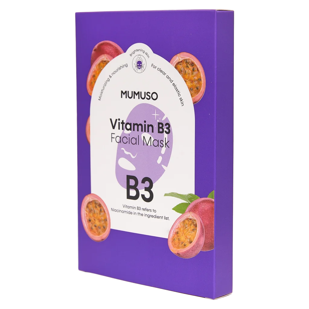 Gesichtsmaske mit Vitamin B3 und Pflanzenextrakten, 185,4 g (Lila)