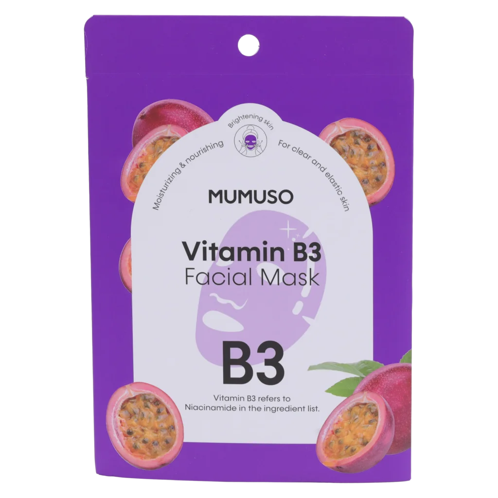 Vitamin B3 Gesichtsmaske für intensive Feuchtigkeitspflege (Lila)
