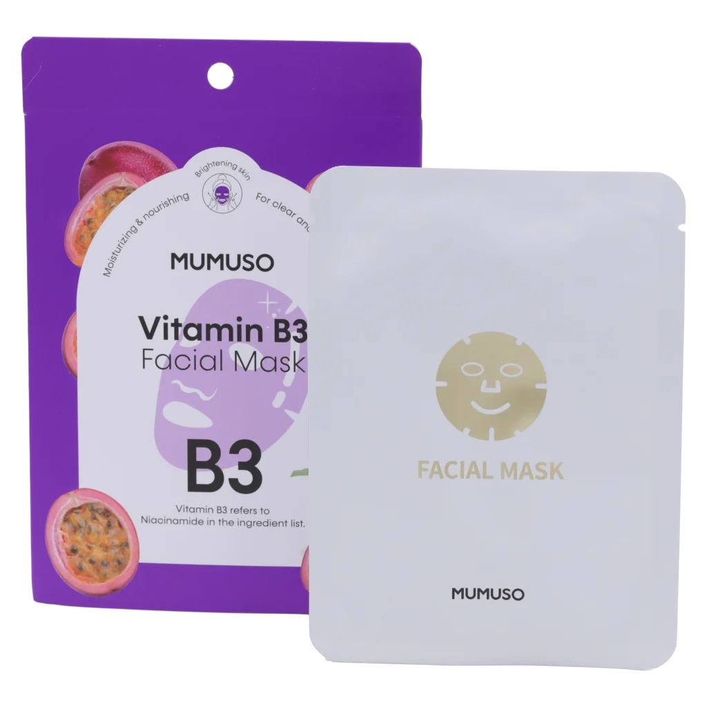 Vitamin B3 Gesichtsmaske für intensive Feuchtigkeitspflege (Lila)