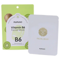 Tuchmaske für das Gesicht mit Vitamin B6, feuchtigkeitsspendend (Grün)