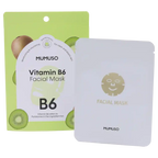 Tuchmaske für das Gesicht mit Vitamin B6, feuchtigkeitsspendend (Grün)