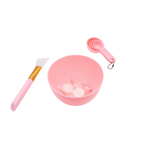 DIY Gesichtsmaske Werkzeugset mit Mischschale und Silikonpinsel (Rosa)