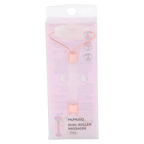 Gesichtsmassager aus Naturstein, Dual-Roller (Pink)