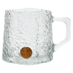 Glasbecher aus Natrium-Calcium-Glas, 260 ml (Transparent) mit strukturiertem Design