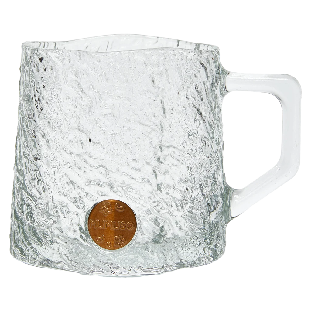 Glasbecher aus Natrium-Calcium-Glas, 260 ml (Transparent) mit strukturiertem Design