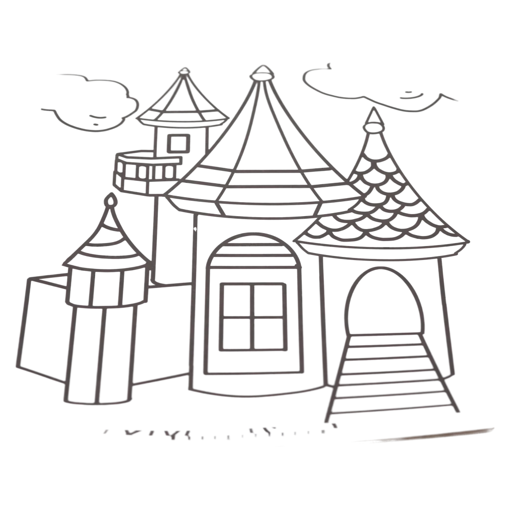 Graffiti Malbuch A4 mit Architektur-Design, 30 Seiten (Mehrfarbig)
