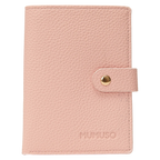 Große Kartenbörse aus Kunstleder mit strukturiertem Design (Rosa)