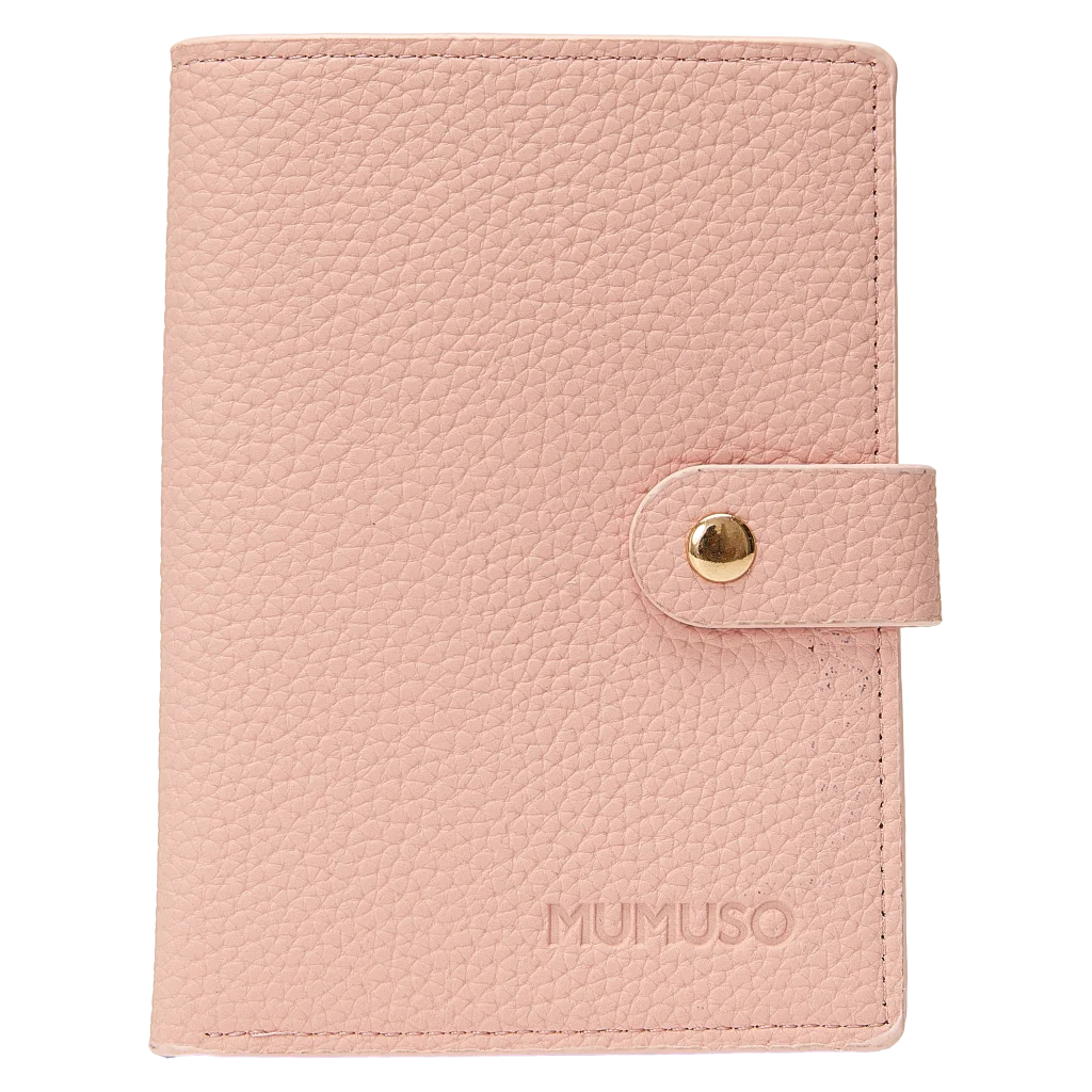 Große Kartenbörse aus Kunstleder mit strukturiertem Design (Rosa)
