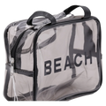 Große Kosmetiktasche aus PVC, Reiseformat (Schwarz)