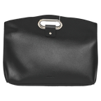 Große Laptoptasche aus Kunstleder mit Griffen (Schwarz)