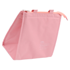 Große Lunchbag aus Stoff-Textil mit Aluminiumfutter (Rosa)