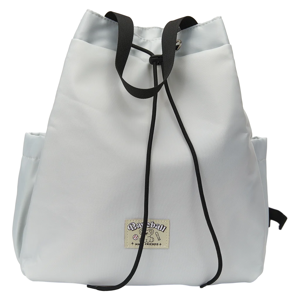 Großer Nylon-Rucksack mit Koala-Design, viel Stauraum (Weiß)