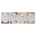 Grußkarte mit Rosen-Design und Blumen-Print (Mehrfarbig)