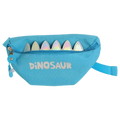 Kinder-Bauchtasche aus Textilgewebe mit Dinosaurier-Design (Blau)