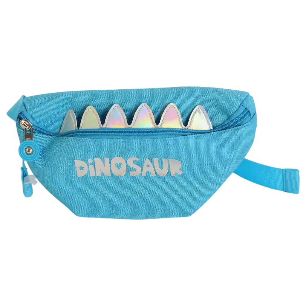 Kinder-Bauchtasche aus Textilgewebe mit Dinosaurier-Design (Blau)