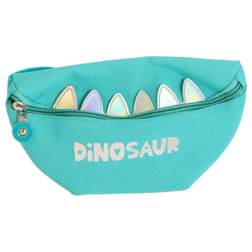 Textil-Bauchtasche mit Dinosaurier-Design für Kinder (Grün)