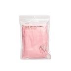 Haar-Turban-Handtuch aus Mikrofaser, 25×65 cm (Hellrosa)