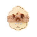 Weiches Haarband mit Capybara-Design für Gesichtspflege (Braun)