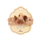 Weiches Haarband mit Capybara-Design für Gesichtspflege (Braun)