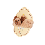 Weiches Haarband mit Capybara-Design für Gesichtspflege (Braun)