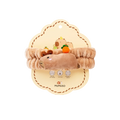 Weiches Haarband mit Capybara-Design für Gesichtspflege (Braun)