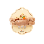 Weiches Haarband mit Capybara-Design für Gesichtspflege (Braun)