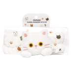 Haarband aus Flanell mit Katzen-Design (Weiß), weich und elastisch