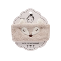 Haarband aus Mikrofaser mit Fuchs-Design, besonders weich und anschmiegsam (Khaki)