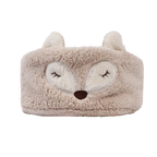 Haarband aus Mikrofaser mit Fuchs-Design, besonders weich und anschmiegsam (Khaki)