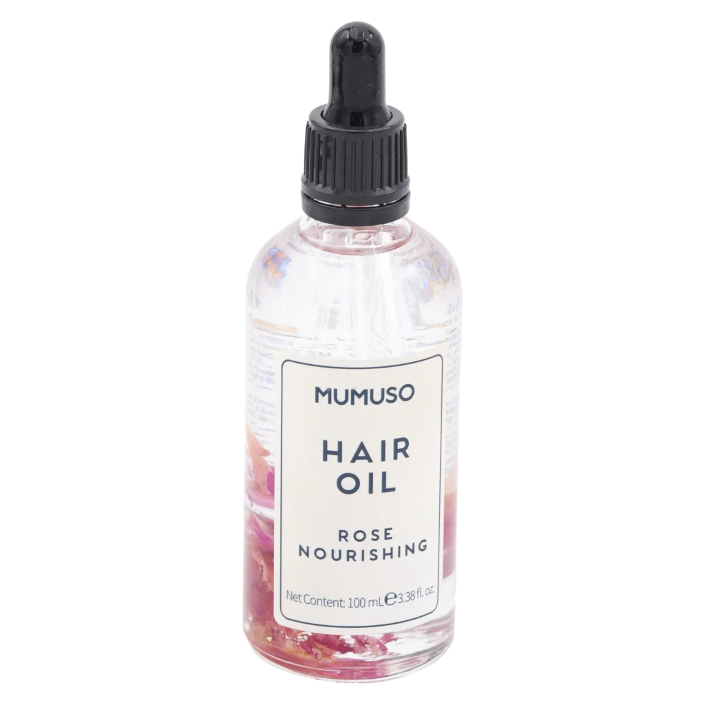 Haaröl mit Rosenblüten, pflegend und feuchtigkeitsspendend, 100 ml (Transparent)