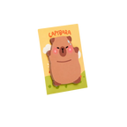 Selbstklebende Haftnotizen mit Capybara-Design (Mehrfarbig)