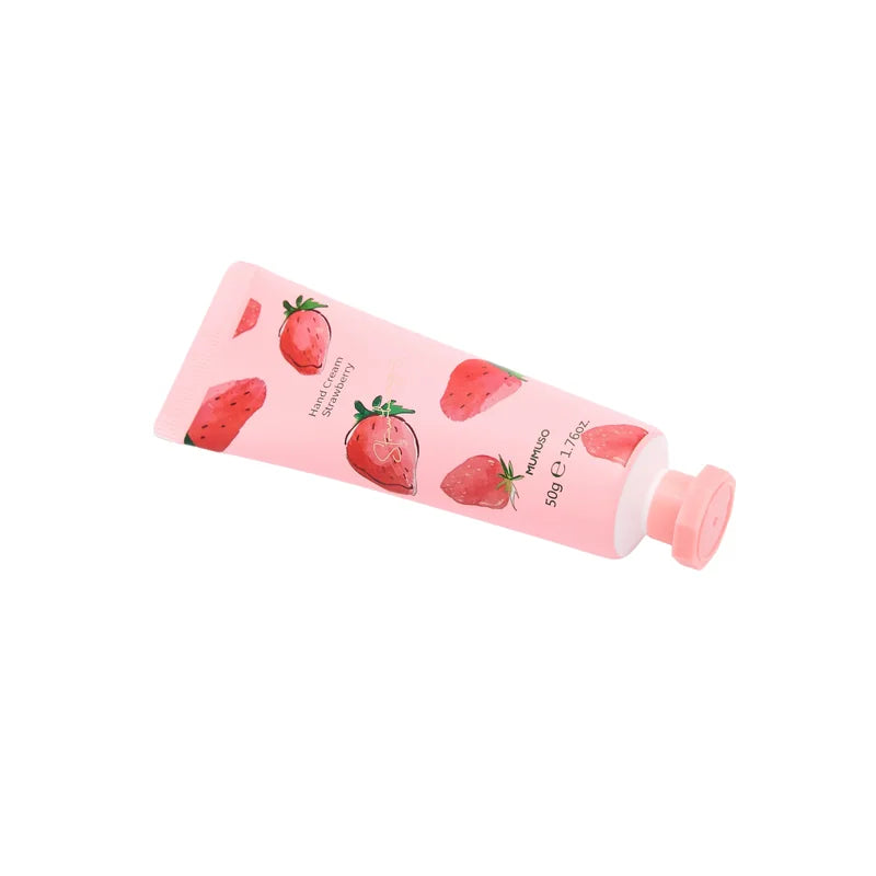 Handcreme mit Erdbeer-Design, 50 g (Rosa)