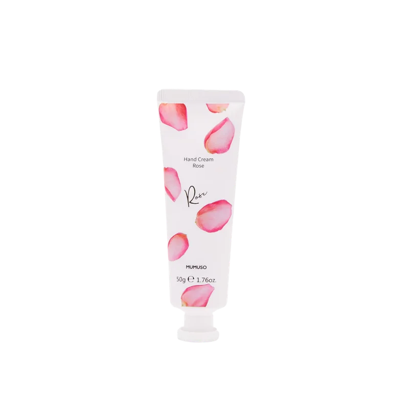 Handcreme mit Rosenduft, 50 g Tube (Weiß/Rosa)