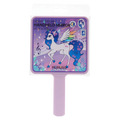 Handspiegel aus Kunststoff mit Einhorn-Design (Lila)