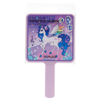 Handspiegel aus Kunststoff mit Einhorn-Design (Lila)