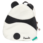 Handtuch mit Panda-Design für Kinder und Erwachsene (Weiß/Schwarz)