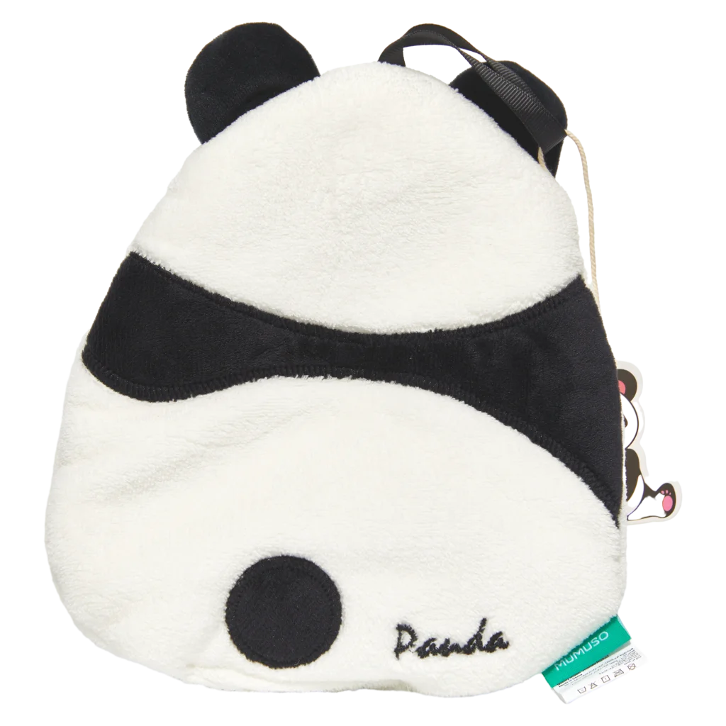 Handtuch mit Panda-Design für Kinder und Erwachsene (Weiß/Schwarz)