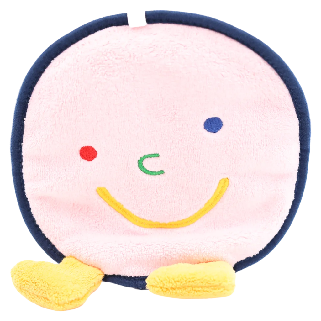 Handtuch aus Polyester mit Smiley-Design (Rosa)