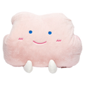 Handwärmer-Kissen in Wolkenform mit Gesicht, weich (Rosa)