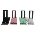 Tragbarer ABS-Handyständer, klappbar und verstellbar (Schwarz/Rosa/Mint/Weiß)