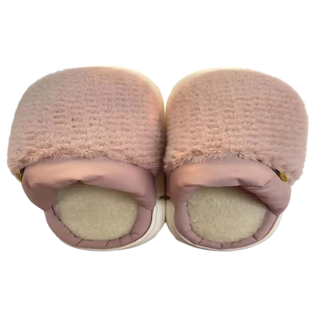 Damen Winter-Hausschuhe mit flauschigem Futter, Größe 36-37 (Rosa)