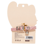 Haustierhalsband mit Schleife und Glöckchen (Rosa)