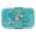 Lunchbox aus Kunststoff mit Dinosaurier-Design, 800 ml (Blau)