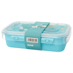 Lunchbox aus Kunststoff mit Dinosaurier-Design, 800 ml (Blau)