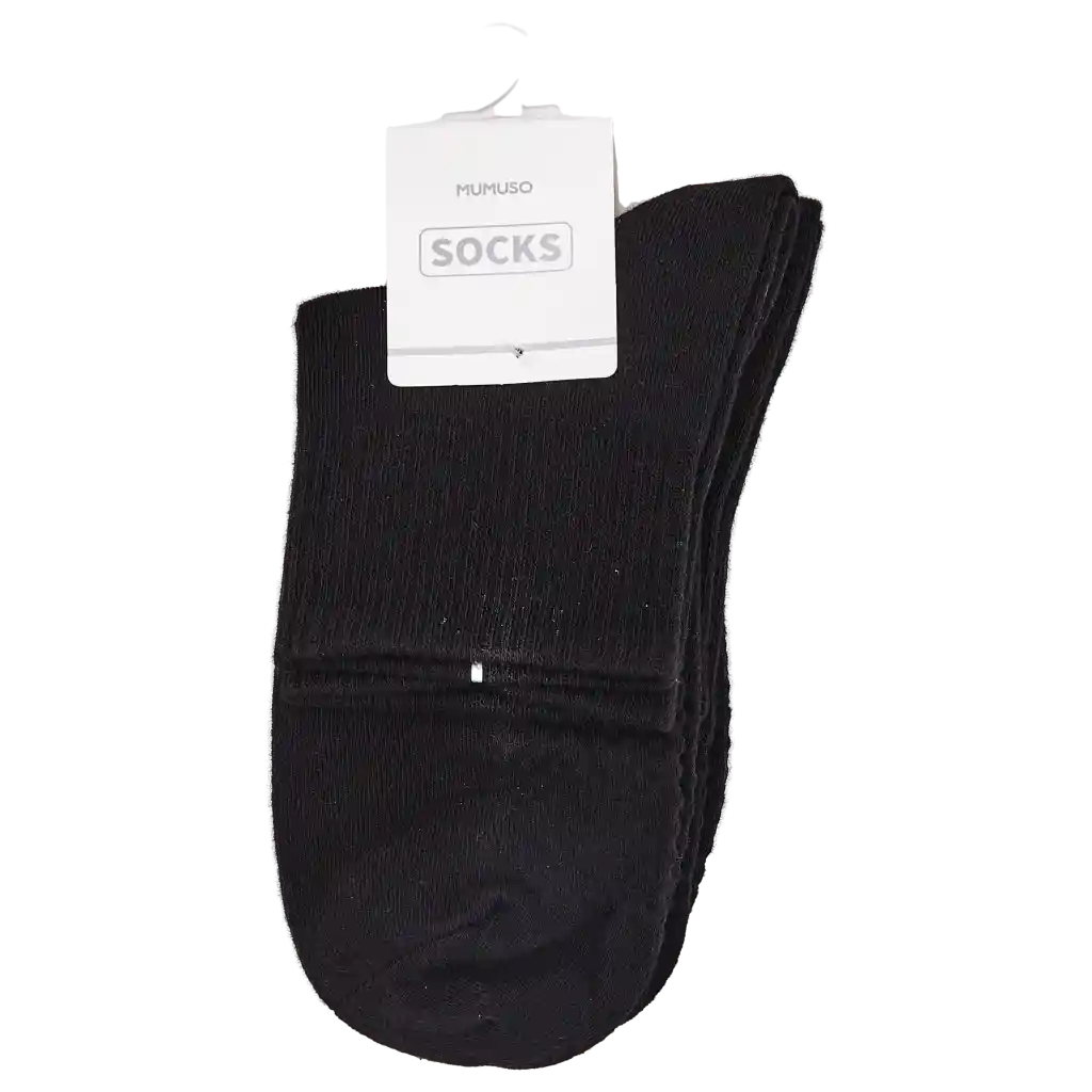 Herrensocken aus Baumwollmischung, strapazierfähig (Schwarz)