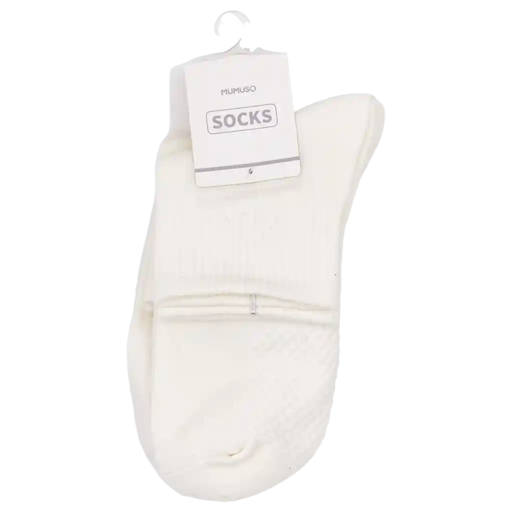 Herren Crew Socken aus Baumwollmischung, strapazierfähig (Weiß)