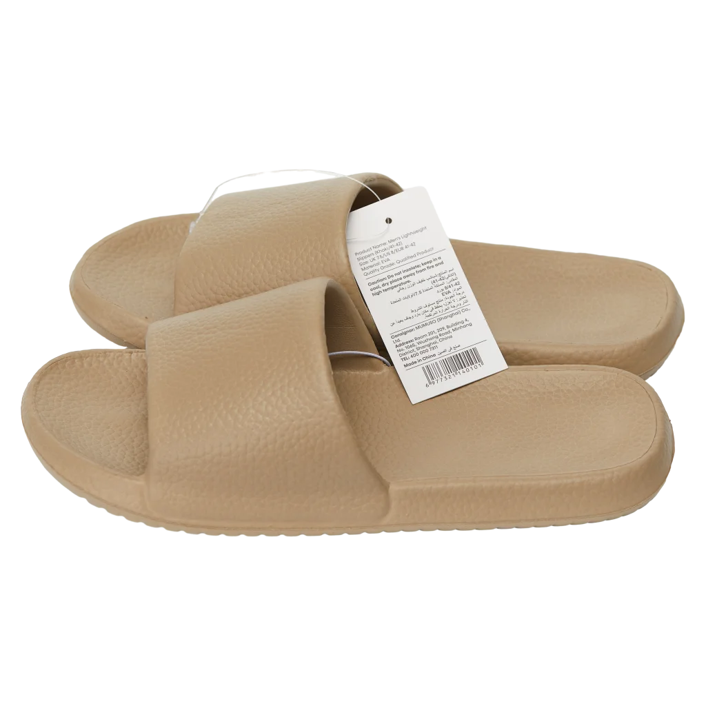Leichte Herrenslipper aus EVA für Badezimmer und Alltag (Khaki, 43-44)