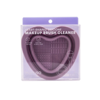 Herzförmiger Silikon-Make-up-Pinselreiniger für Pinsel &amp; Quasten (Violett)