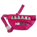 Kinder Bauchtasche aus Textilgewebe mit Dinosaurier-Design (Pink)
